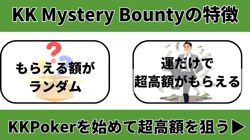 オンラインポーカー kk mystery bountyは超高額獲得の可能性あり