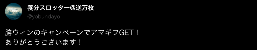 勝WINの良い評判3
